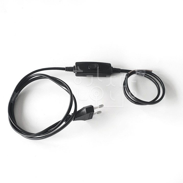 호강조명 AC 220V 파워코드 중간스위치 0.75SQ 흑색 호강조명 AC 220V 파워코드 중간스위치 0.75SQ 흑색