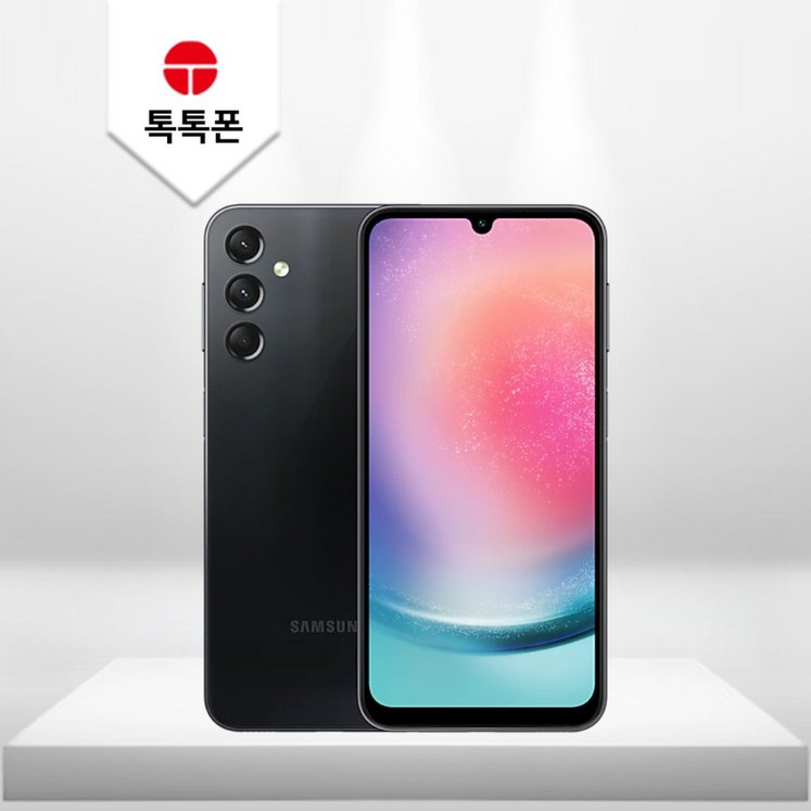 톡톡폰 삼성 갤럭시 A24 자급제 효도폰, 128GB, 블랙 톡톡폰 삼성 갤럭시 A24 자급제 효도폰, 128GB, 블랙