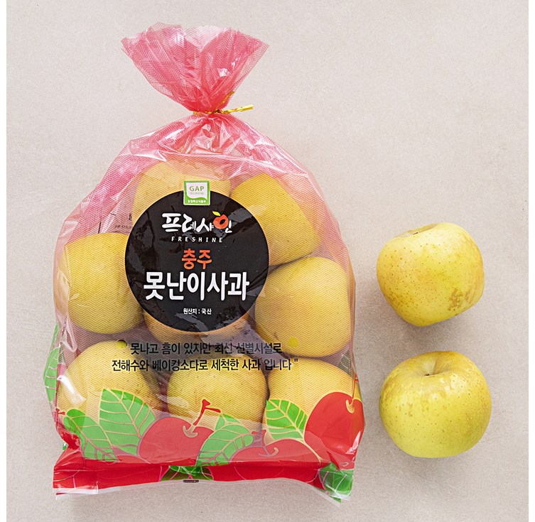 프레샤인 GAP인증 못난이 시나노골드 사과, 1개, 2kg12입내 프레샤인 GAP인증 못난이 시나노골드 사과, 1개, 2kg12입내