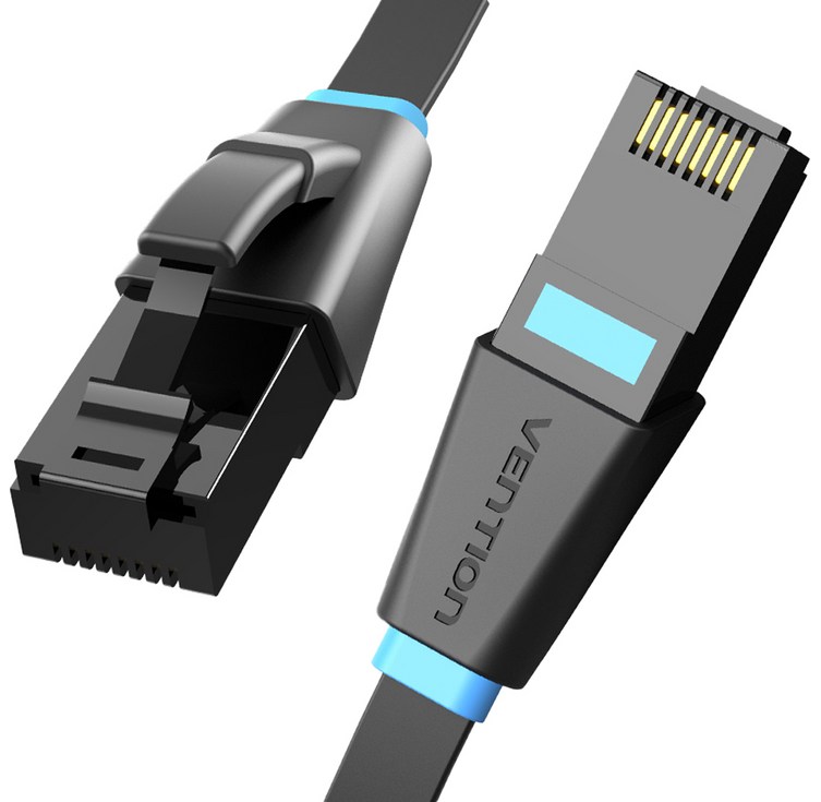 벤션 무산소 칼국수형 CAT6 기가비트 랜선 랜케이블 50m, 혼합색상, 1개