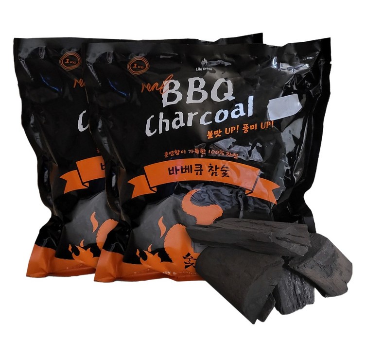 숯모아 바베큐 참숯 개별포장