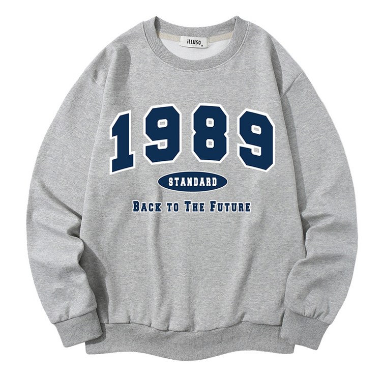 일루소 남녀공용 소프트 특양면 1989스탠다드 맨투맨