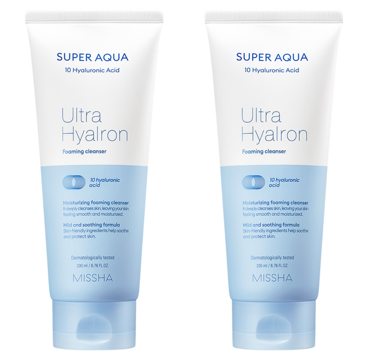 2입기획 미샤 수퍼 아쿠아 울트라 히알론 클렌징 폼, 200ml, 2개 2입기획 미샤 수퍼 아쿠아 울트라 히알론 클렌징 폼, 200ml, 2개