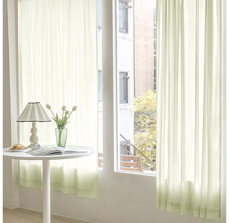 더자리 패브릭 파티션 피그먼트 워싱 가리개커튼