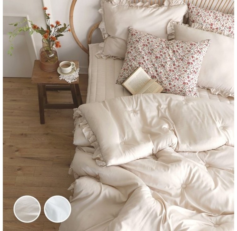 브랜드매장판 파르페 by알레르망 로렐라이 60수 면모달 워싱 차렵이불패드세트 SSS