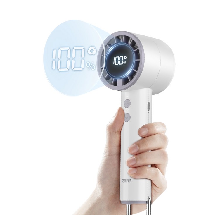 PERFFIER 퍼피어 휴대용 캠핑 손선풍기 LED 무선 핸디선풍기 T40