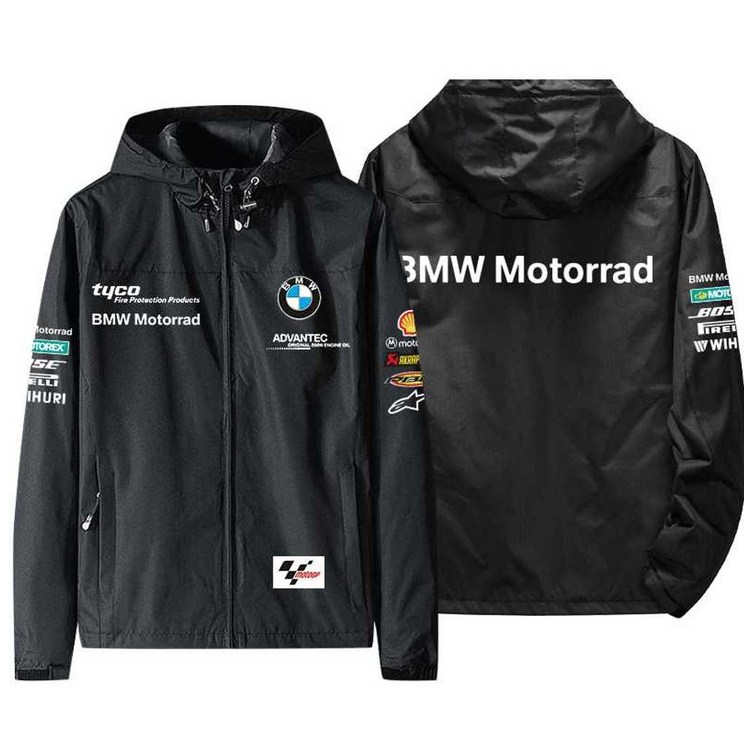 BMW 오토바이 후드 점퍼 바이크 자켓 져지 방수 레이싱복