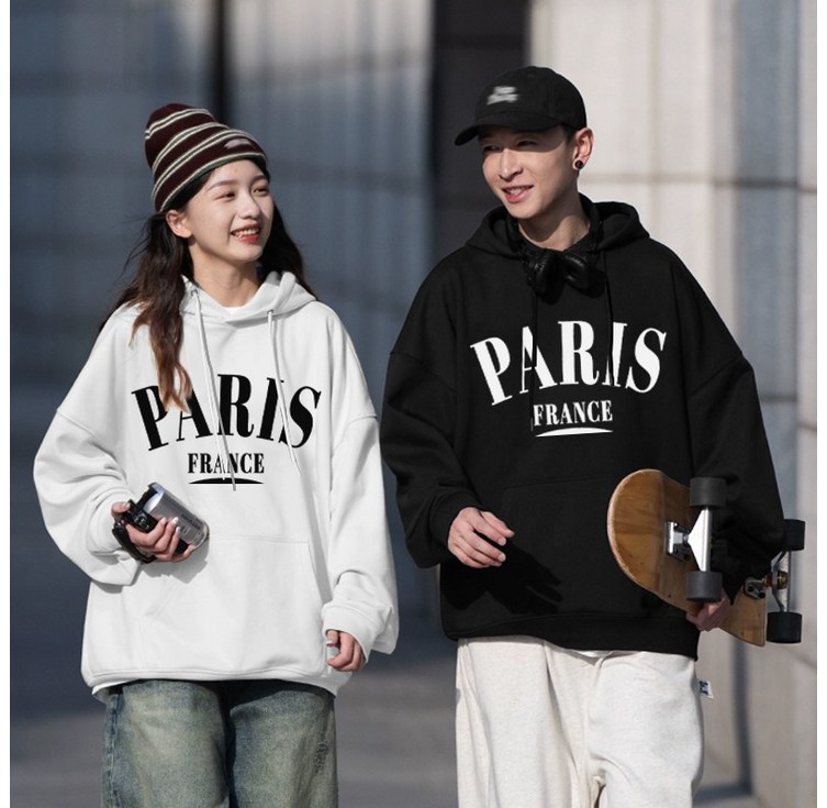 FONOW 남녀공용 ST 파리프랑스 오버핏 스탠다드핏 맨투맨 후드티