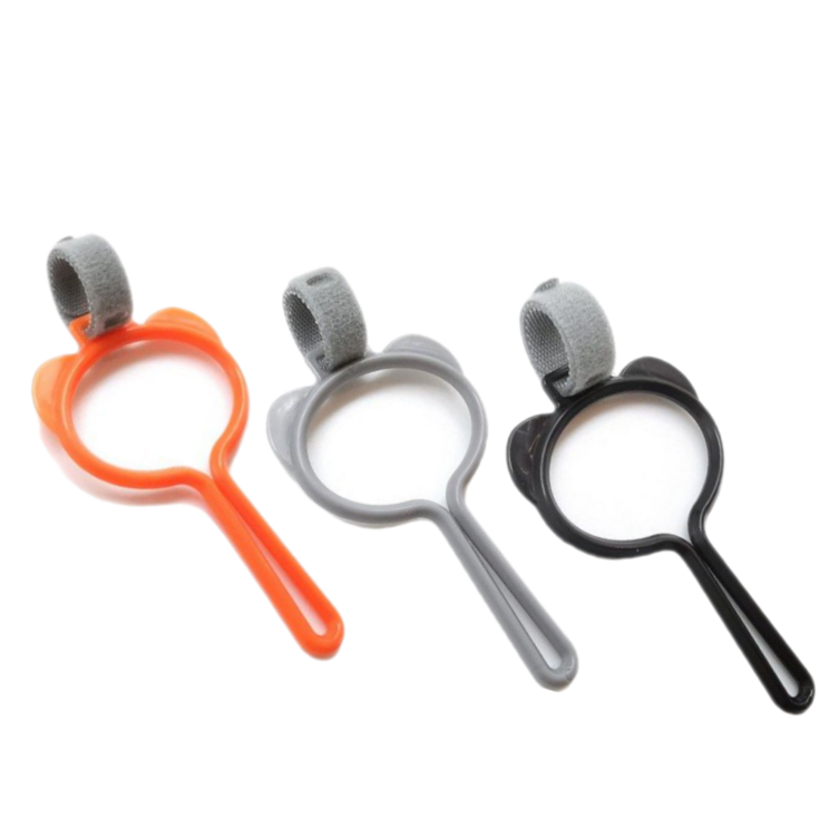 펫트렌디 반려동물 배변봉투 홀더, 1세트, 3개, 오렌지그레이 블랙