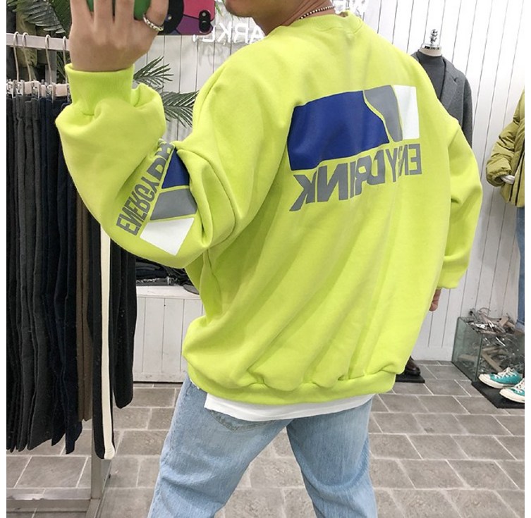 바나나마켓 기모 에너지 남자 오버핏 맨투맨 바나나마켓 기모 에너지 남자 오버핏 맨투맨