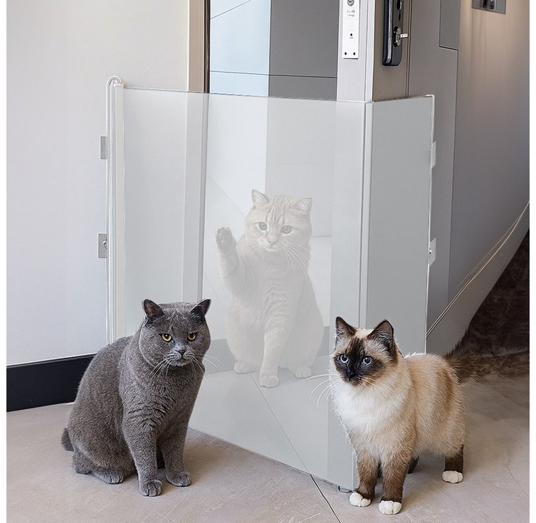 노블민트 슬라이딩 안전문 강아지 반려동물 고양이 메쉬 펜스 울타리