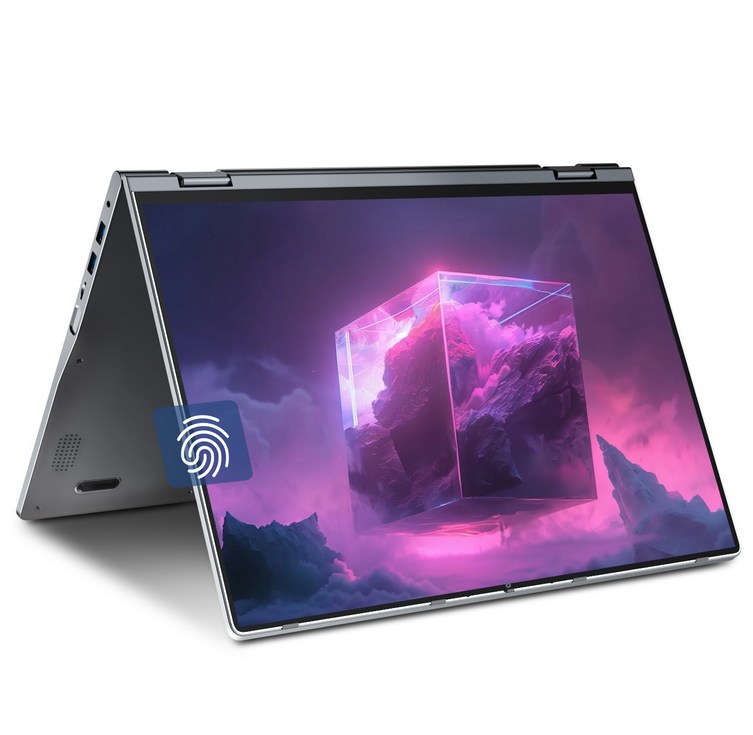 JUMPER 노트북 2in1 16인치 접이식 터치스크린 N5095 프로세서 4GB RAM 128GB SSD 지문인식 WiFi6 Windows 11 home, JUMPER J1 SEUN186, WIN11 Home, 4GB, 128GB, 회색
