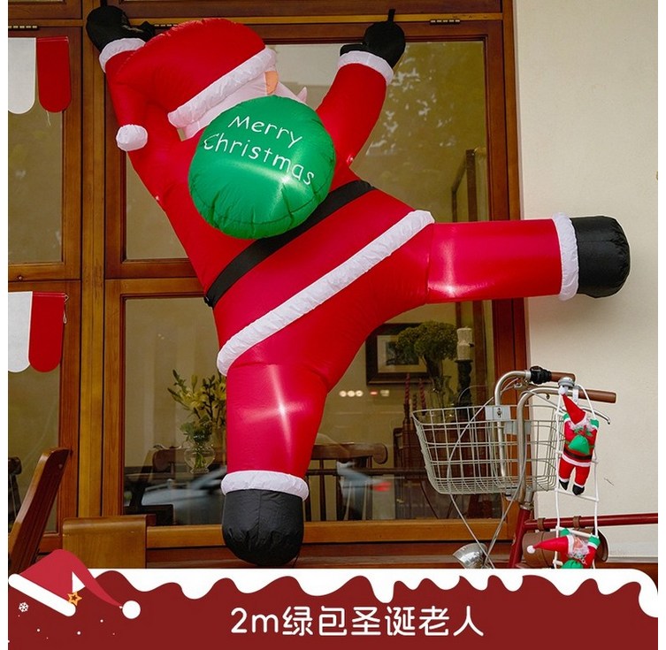 크리스마스 트리 산타 풍선 대형 장식